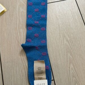Brand new women’s Gycci  Blue with pink gg logo Socks